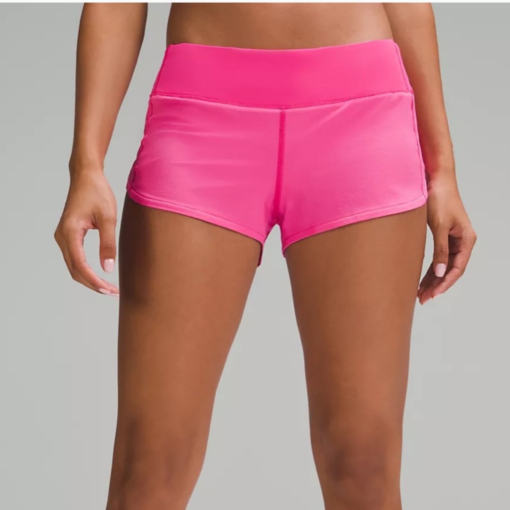 Lululemon Sonic Pink Hotty Hot Shorts 2.5”